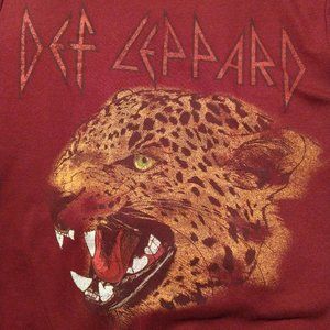 Def Leppard Red Crewneck Sweater